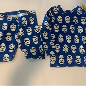 NWT Baby Gap Star Wars Stormtrooper Long Sleeve Pajamas PJs 2PC Toddler Boy